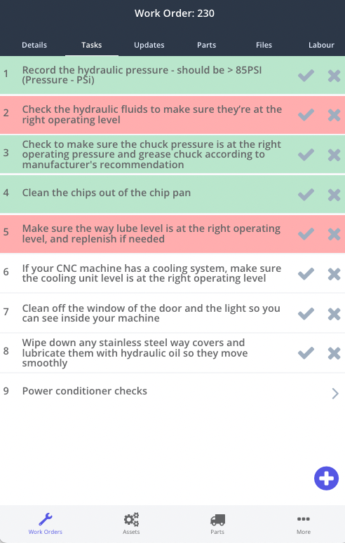 CMMS Mobile App Tasks