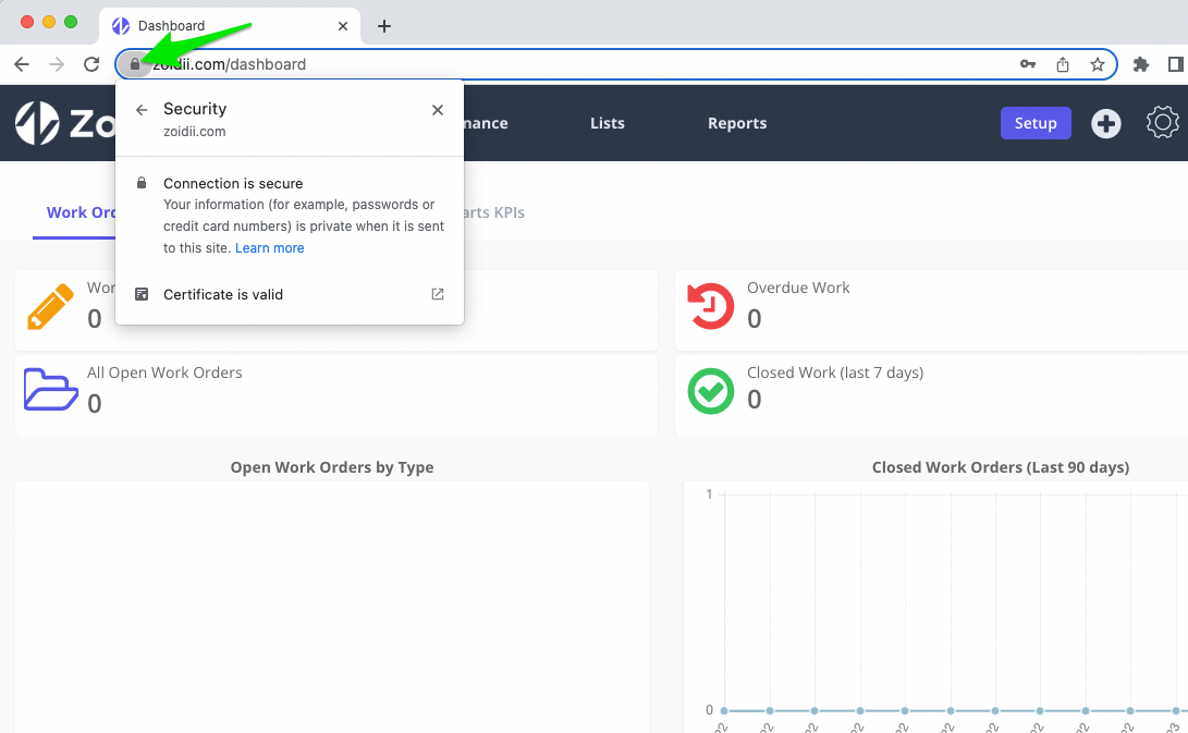 Zoidii Connection HTTPS