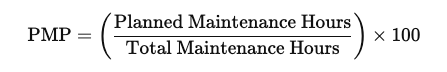 Planned Maintenance Percent Formula
