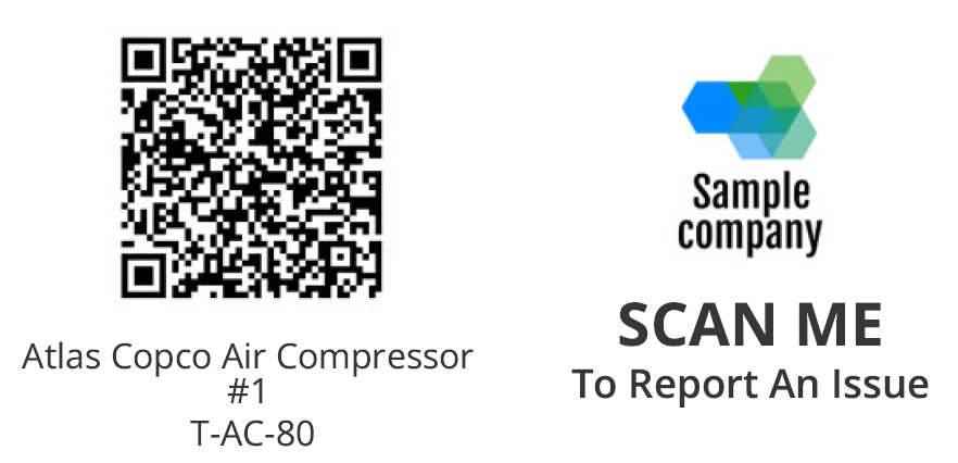 Zoidii CMMS QR Code Label