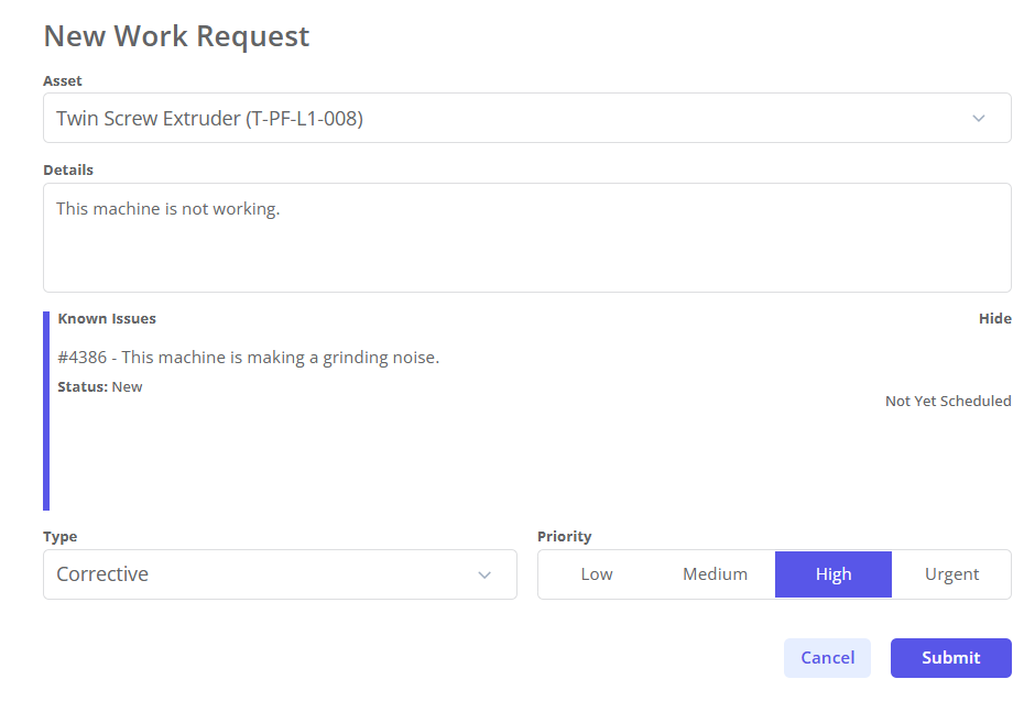 Zoidii work Request Form