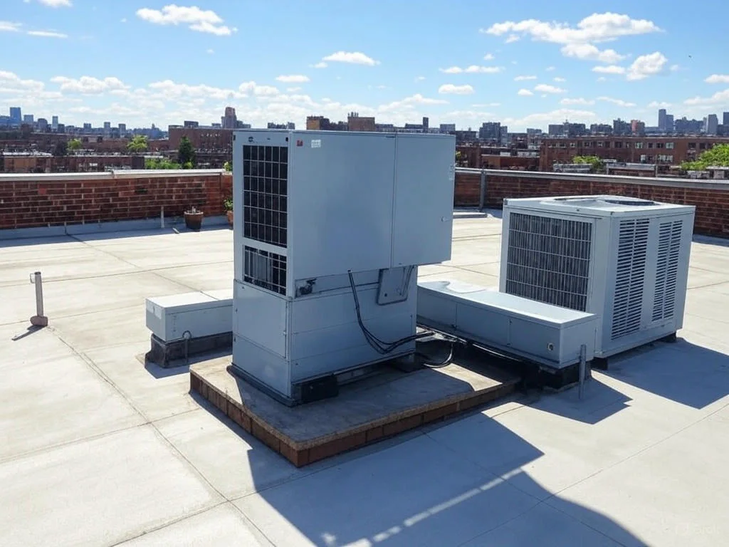 rooftop hvac in apartment building