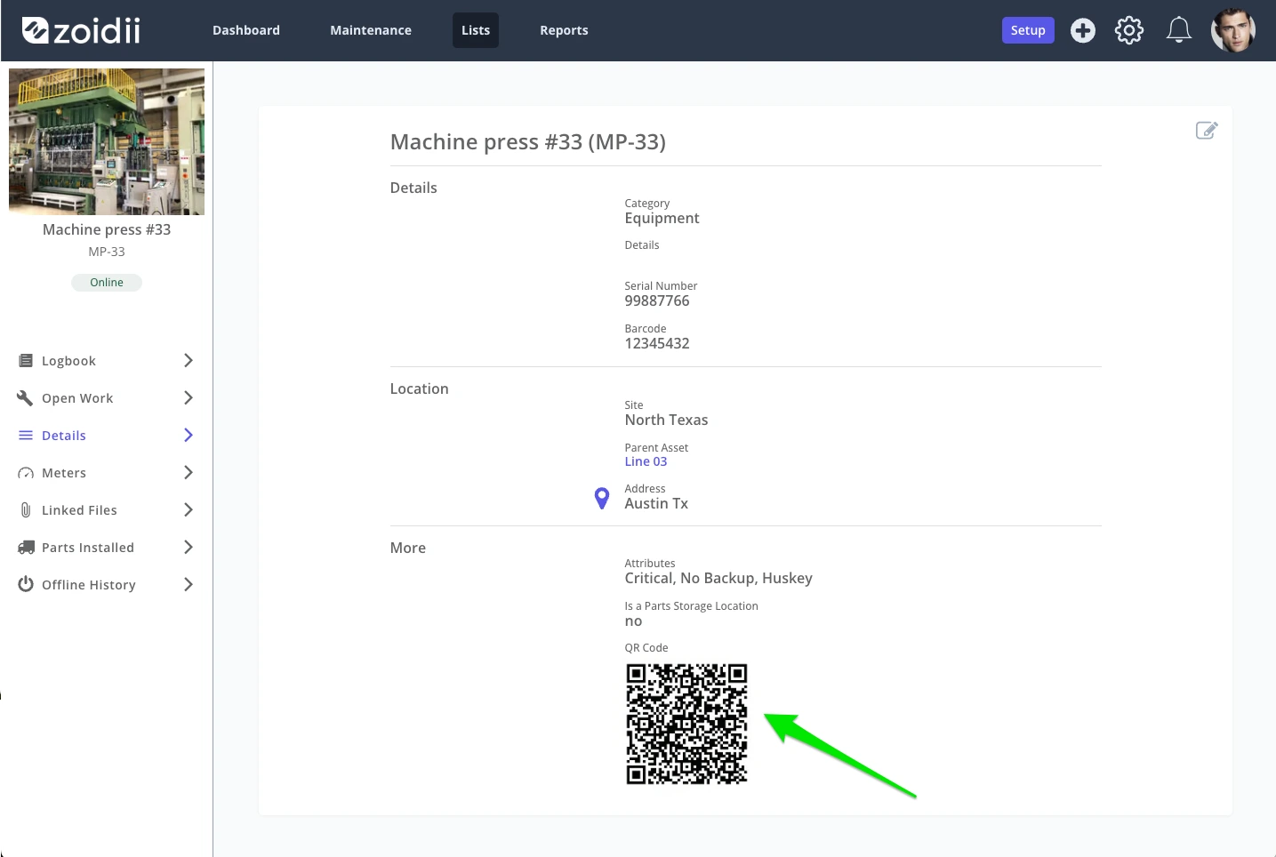 Zoidii Asset Record