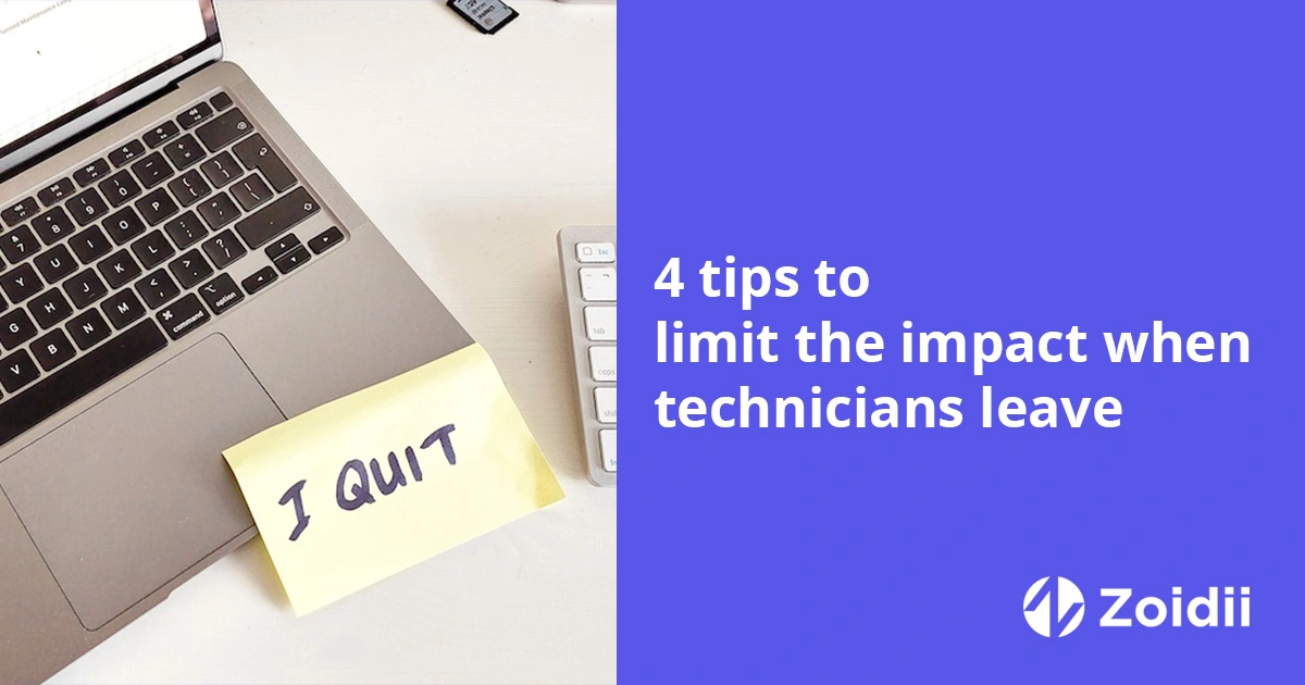 4 tips to limit the impact when technicians leave