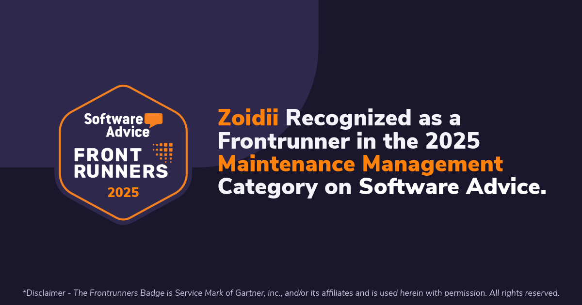 Zoidii Software Advice Front Runner Award 2025