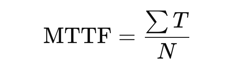 MTTF Formula