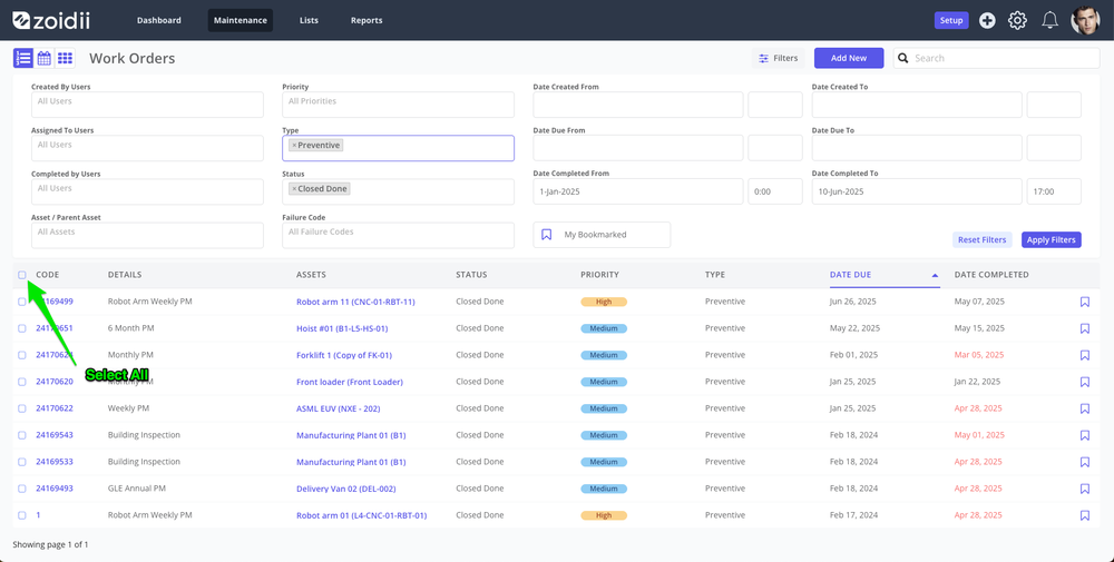 Zoidii Print Work Orders for Audits 3