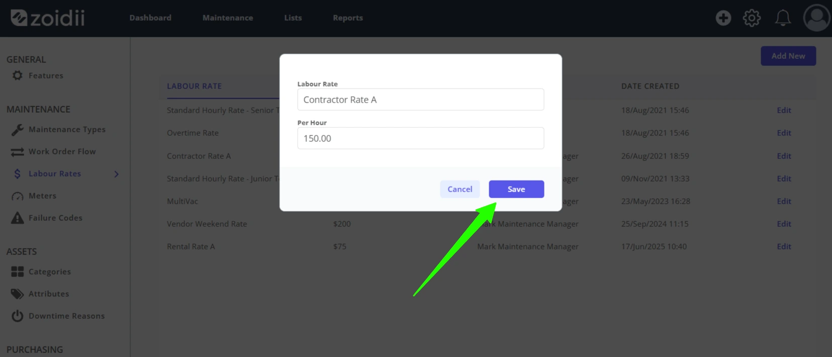 Add Edit Labour Rates - 4