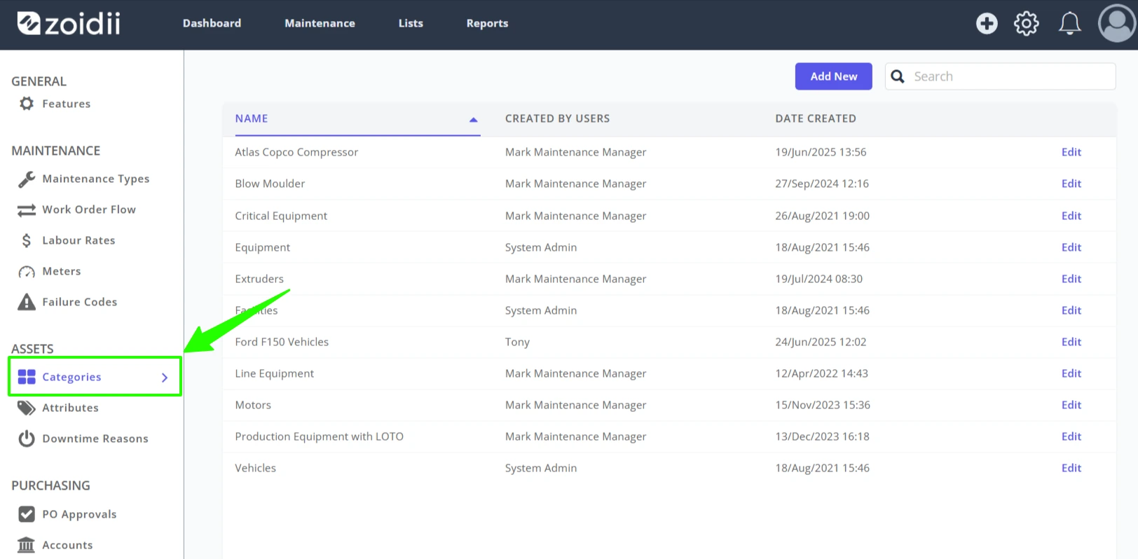 Delete an Asset Category - 2