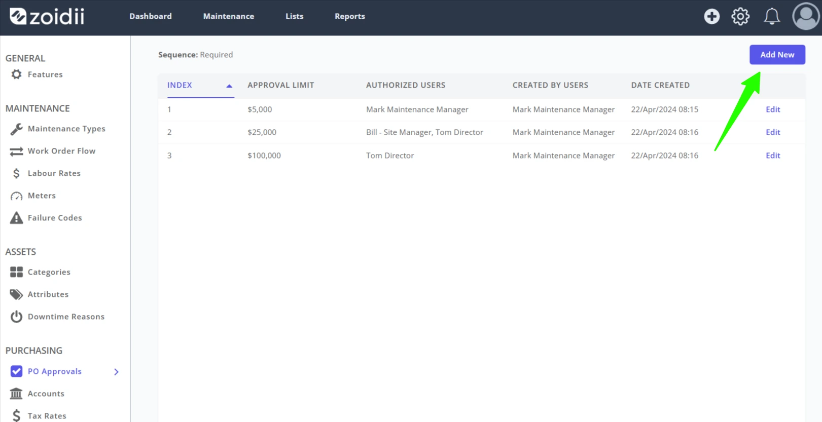 Configure Purchase Order Approval Levels - 3