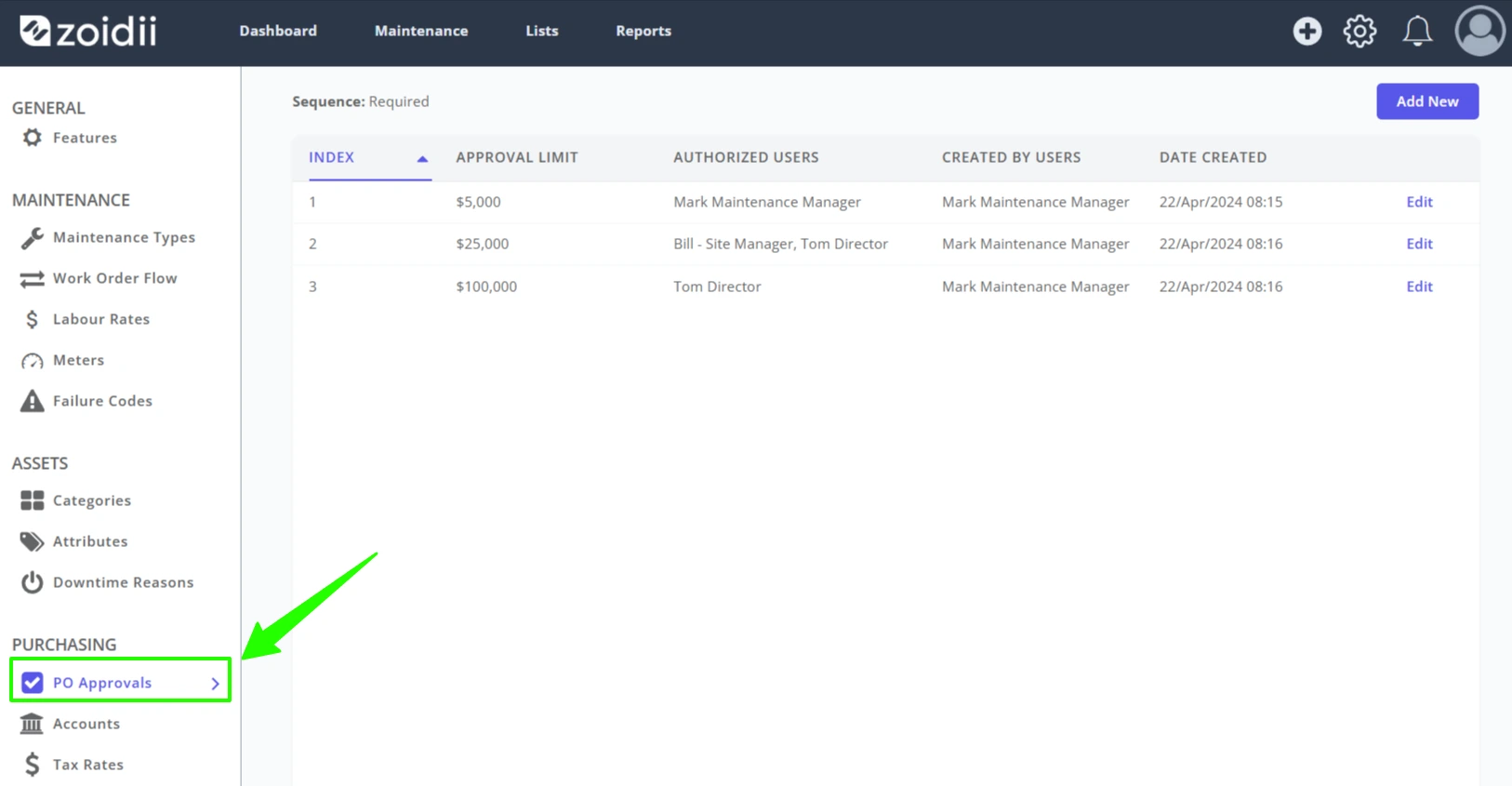 Configure Purchase Order Approval Levels - 2