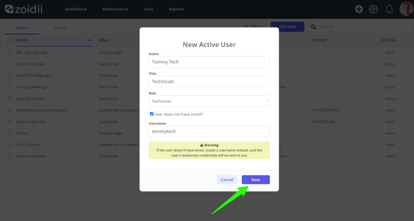 Create a User - 10