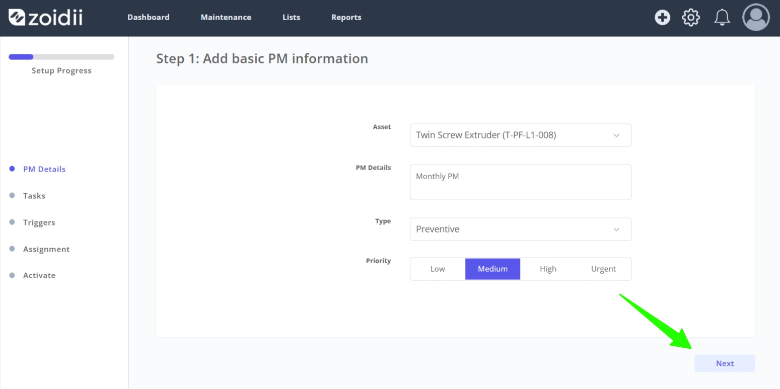 Create a Time-Based PM - 4