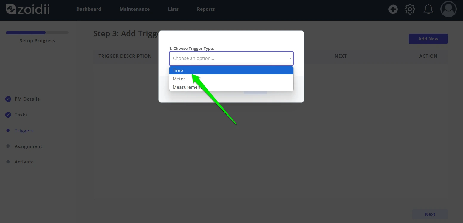 Create a Time-Based PM - 9