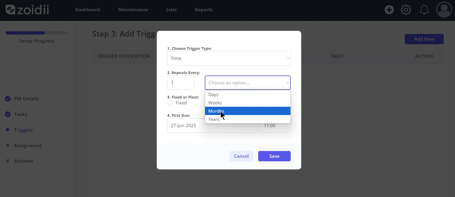 Create a Time-Based PM - 10