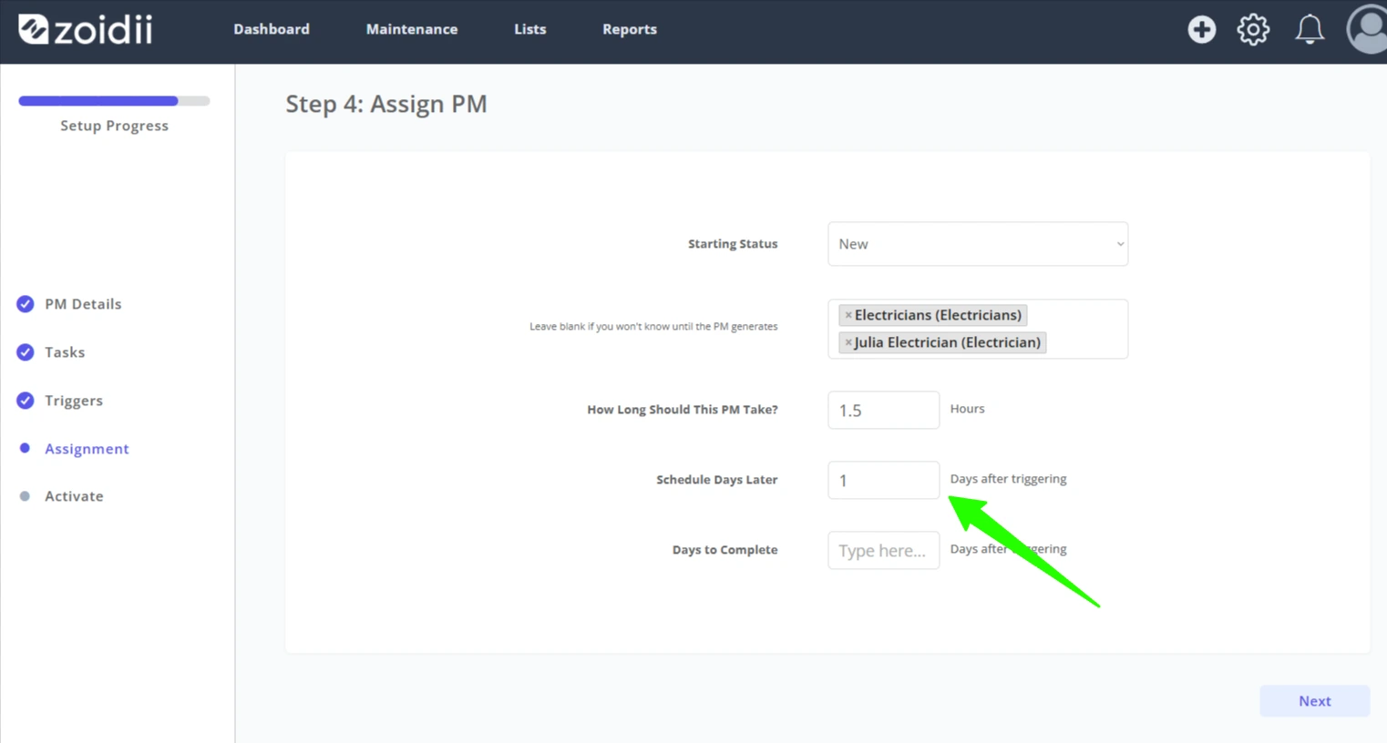 Create a Time-Based PM - 17