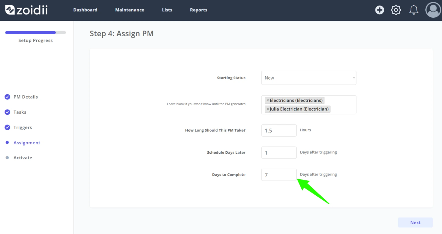Create a Time-Based PM - 18