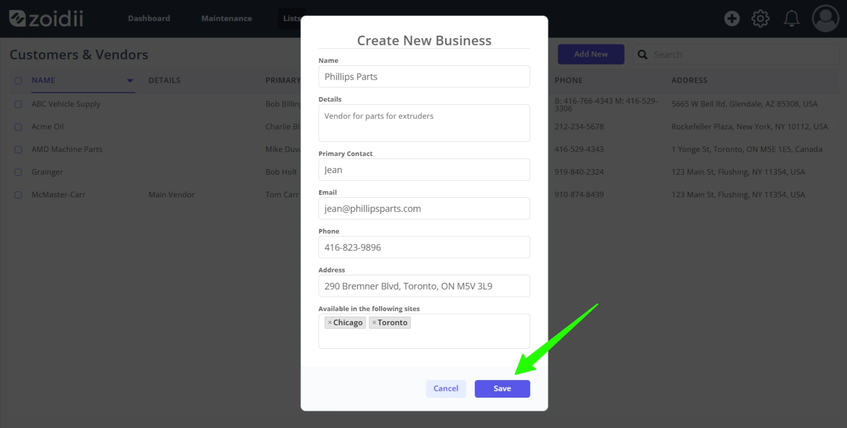 Add/Edit a Business, Customer, or Vendor - 3