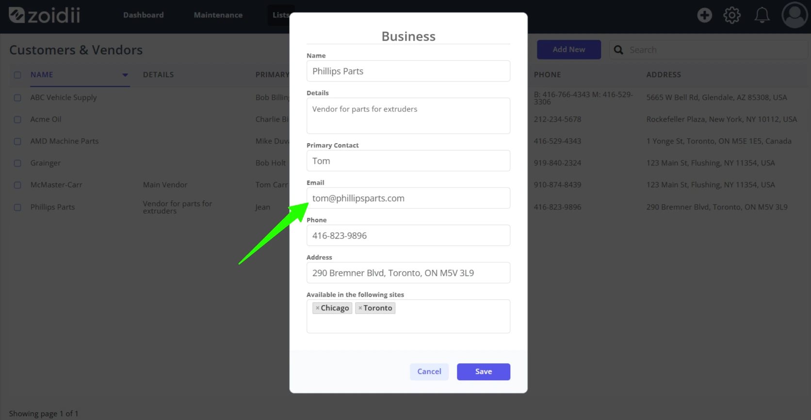 Add/Edit a Business, Customer, or Vendor - 6