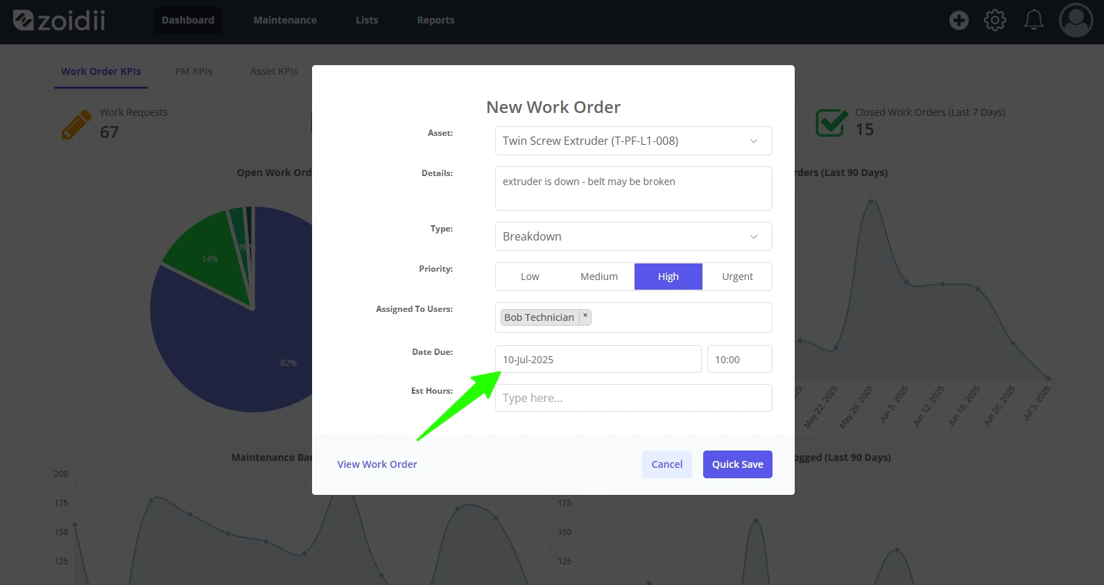 Create a Work Order - 8