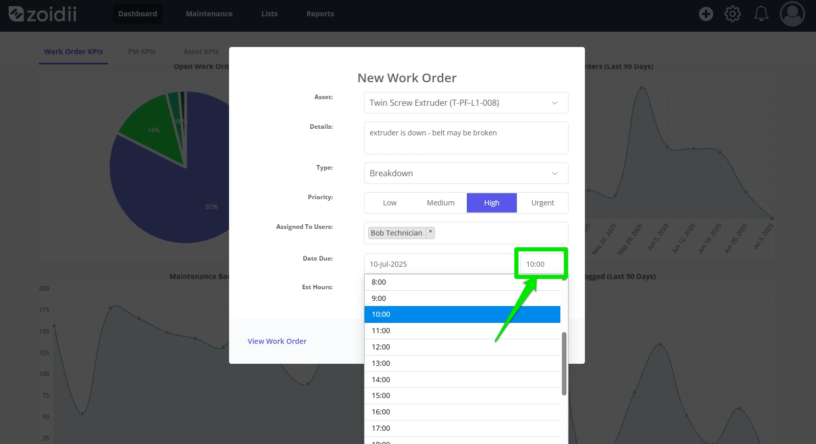 Create a Work Order - 9