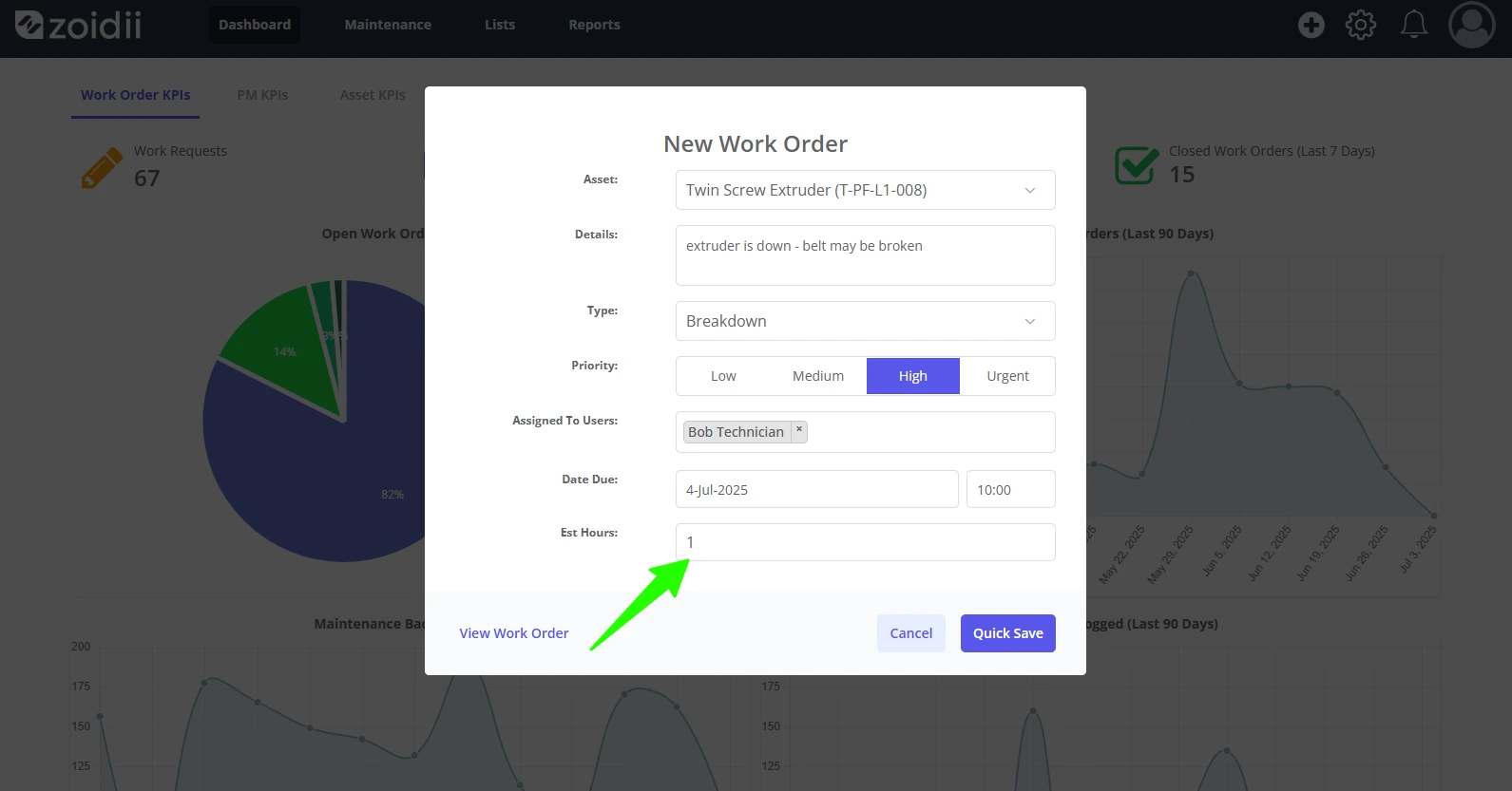 Create a Work Order - 10