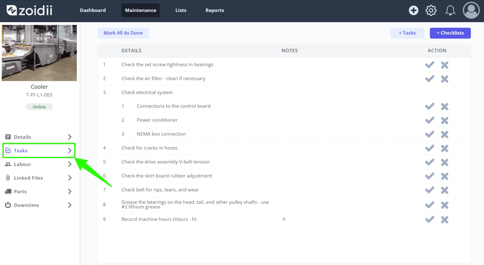 Complete Work Order Tasks - 1