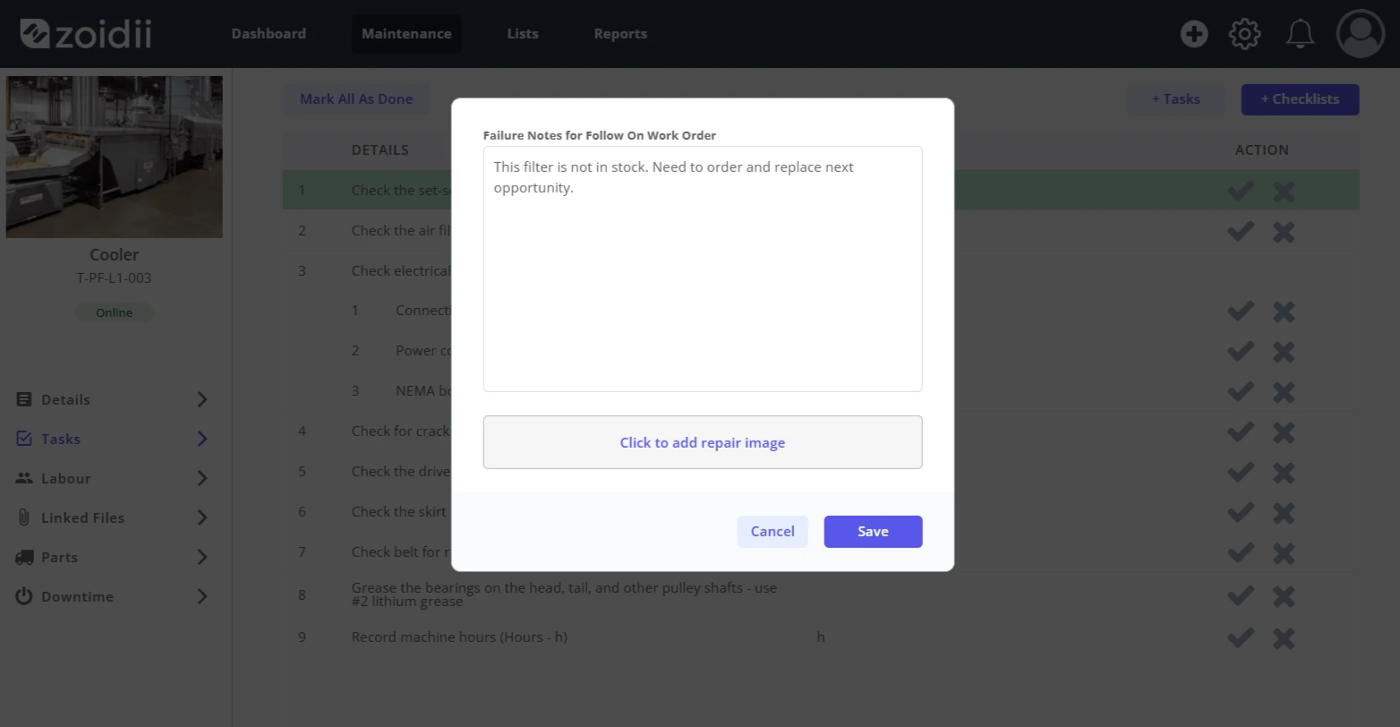 Complete Work Order Tasks - 6