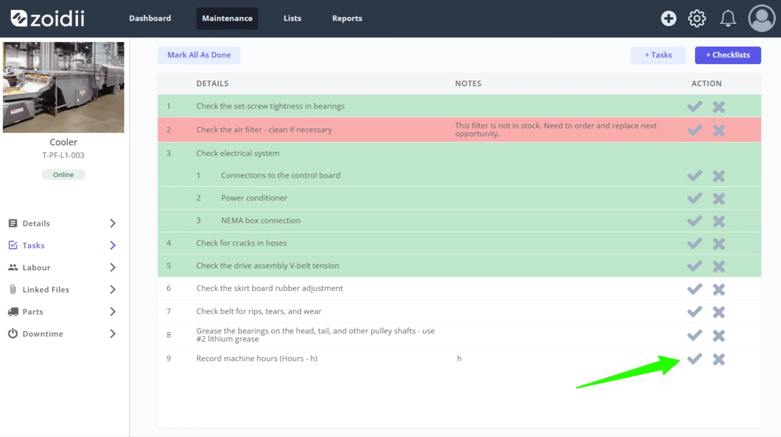 Complete Work Order Tasks - 8
