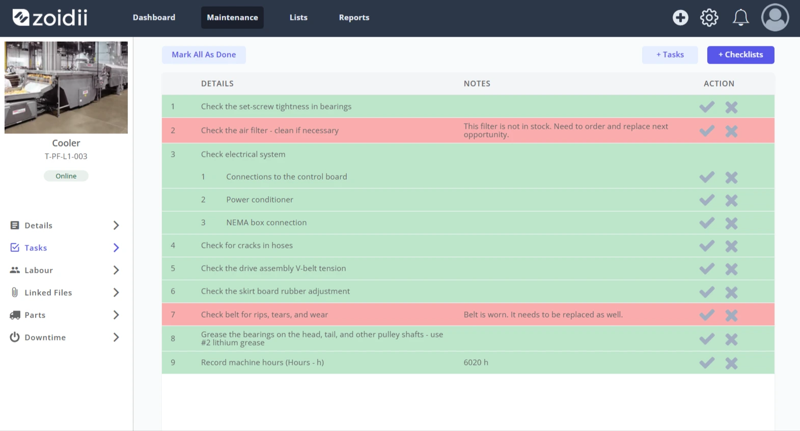 Complete Work Order Tasks - 10