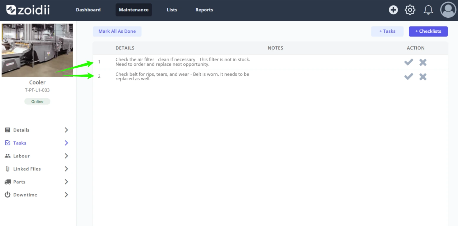 Complete Work Order Tasks - 12
