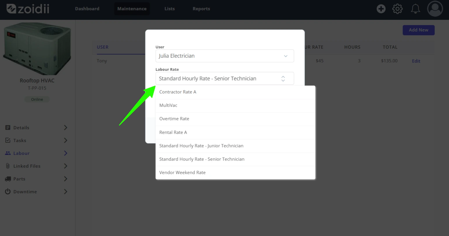 Add Labour Hours to a Work Order - 3