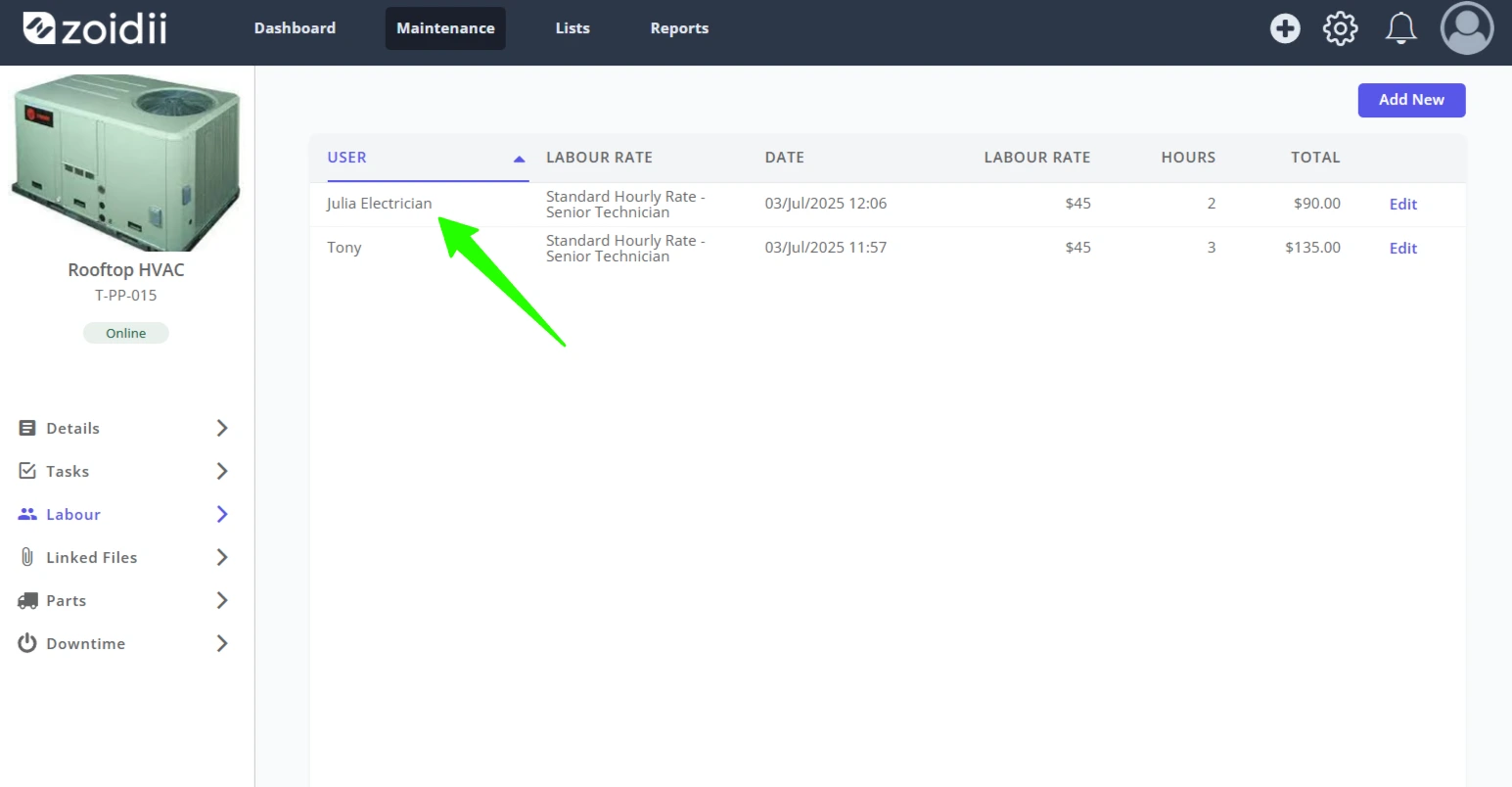 Add Labour Hours to a Work Order - 5
