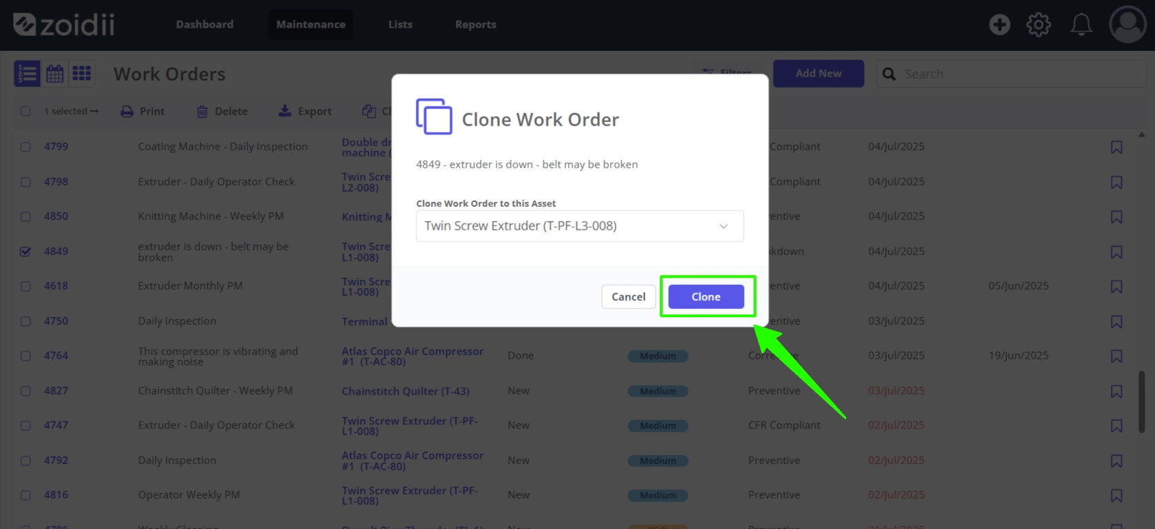 Clone a Work Order - 5
