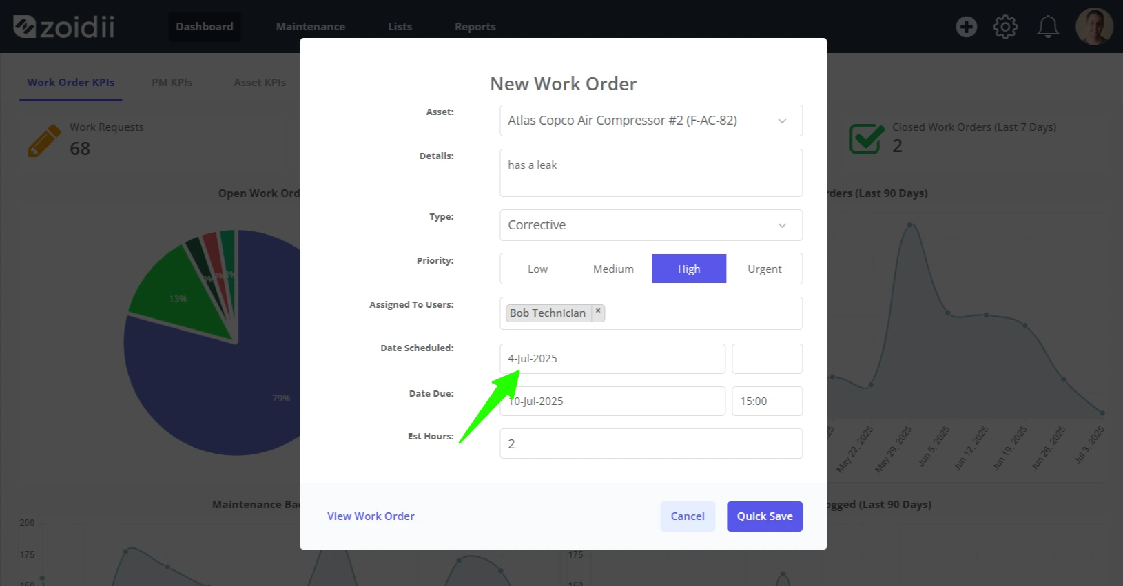 Schedule a Work Order - 1
