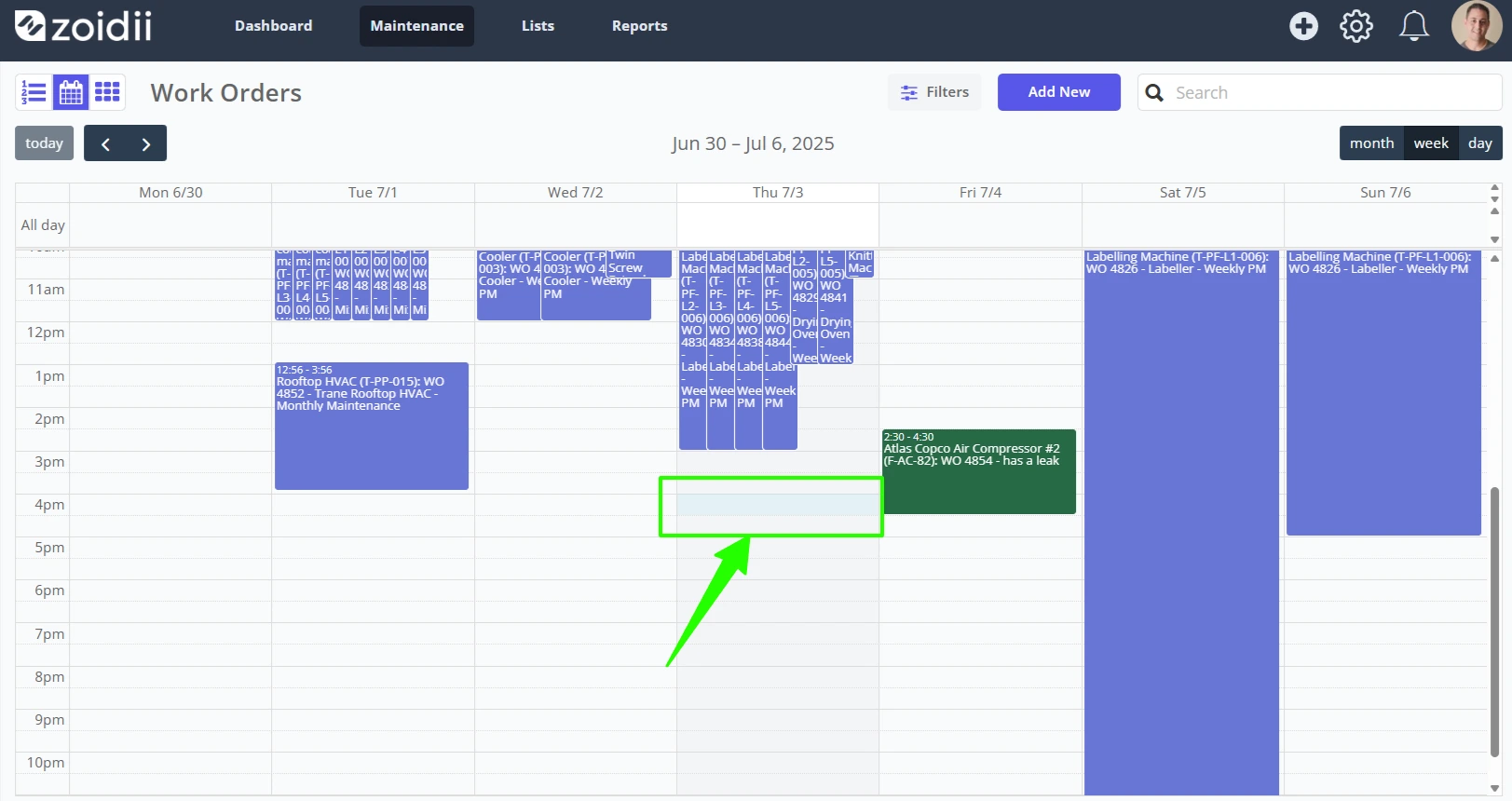 Schedule a Work Order - 2