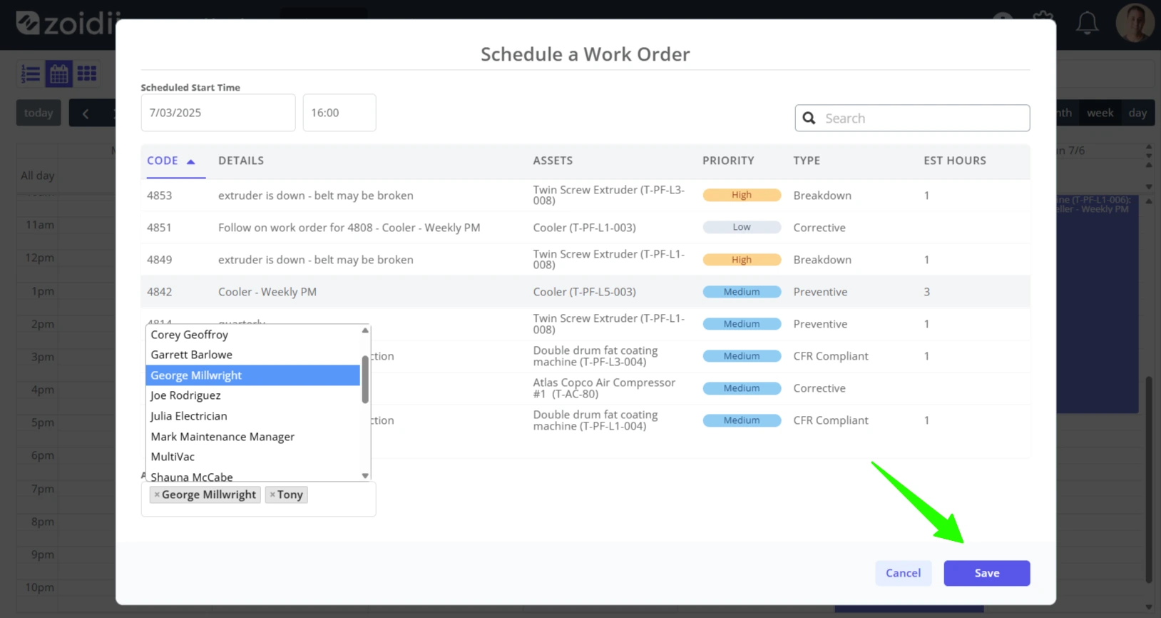 Schedule a Work Order - 5