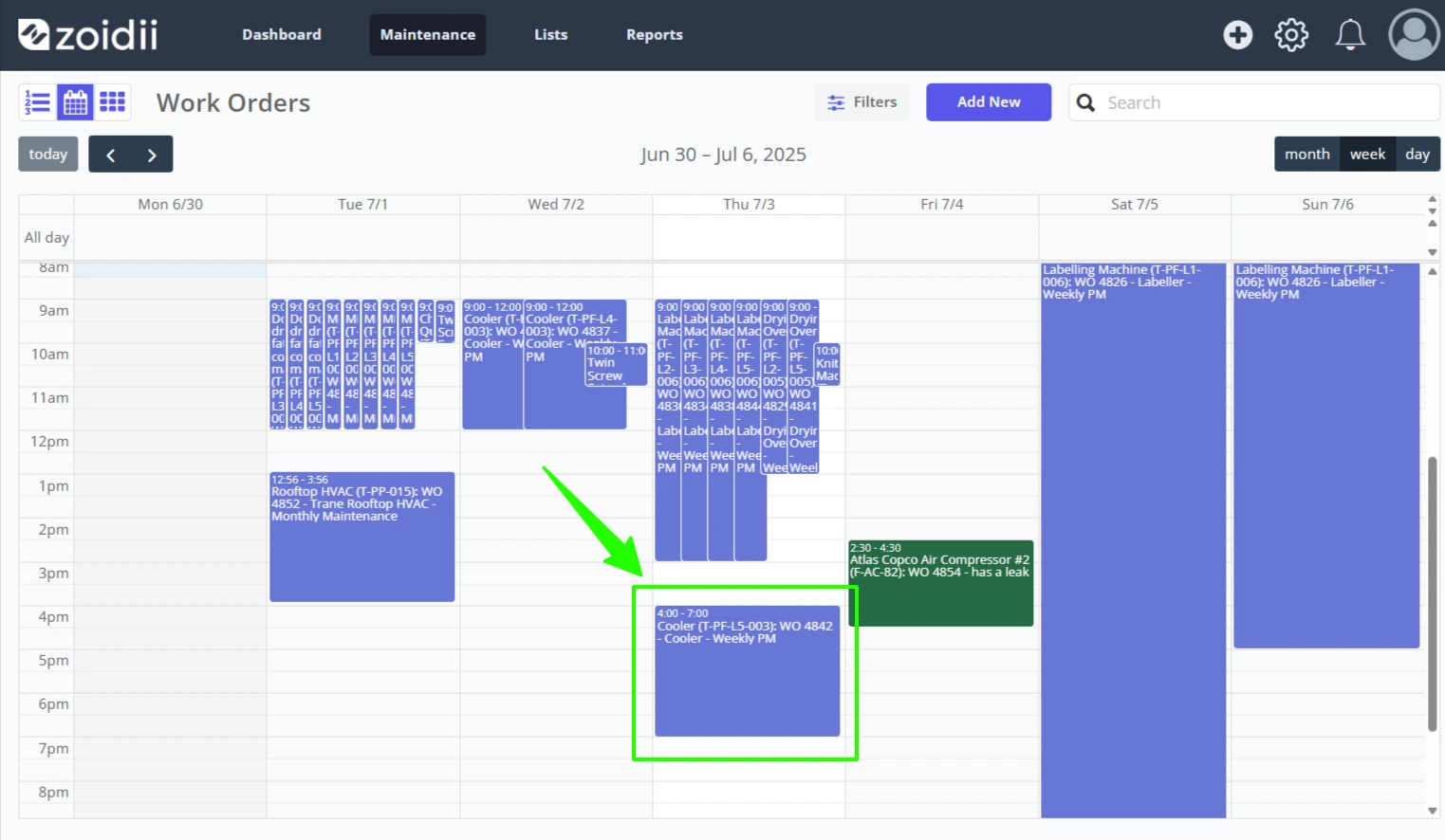 Schedule a Work Order - 6