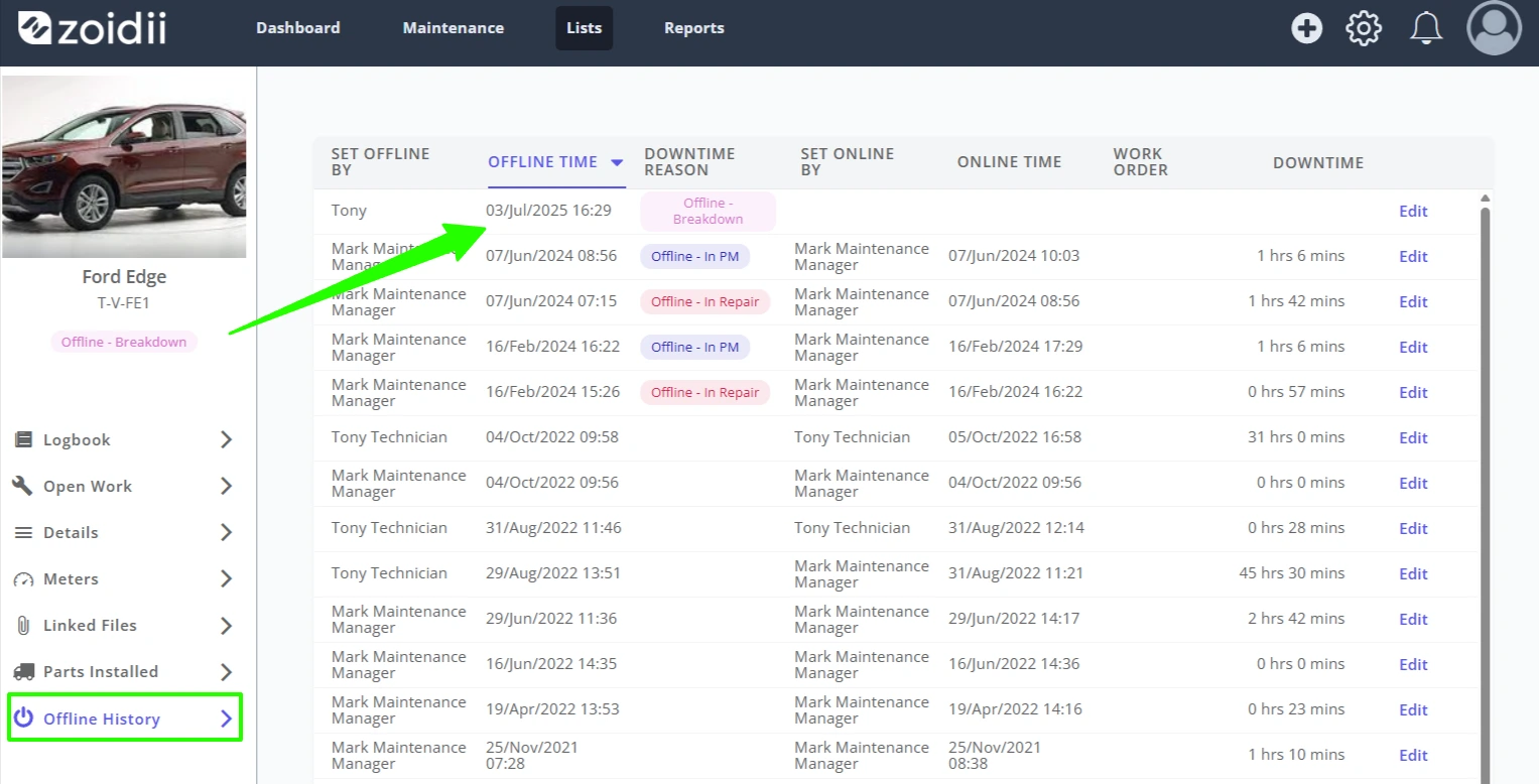 Set an Asset Offline Online - 5
