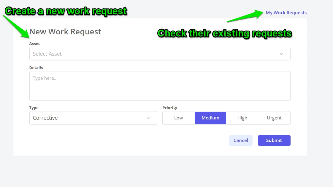 Create a Guest Work Request - 3