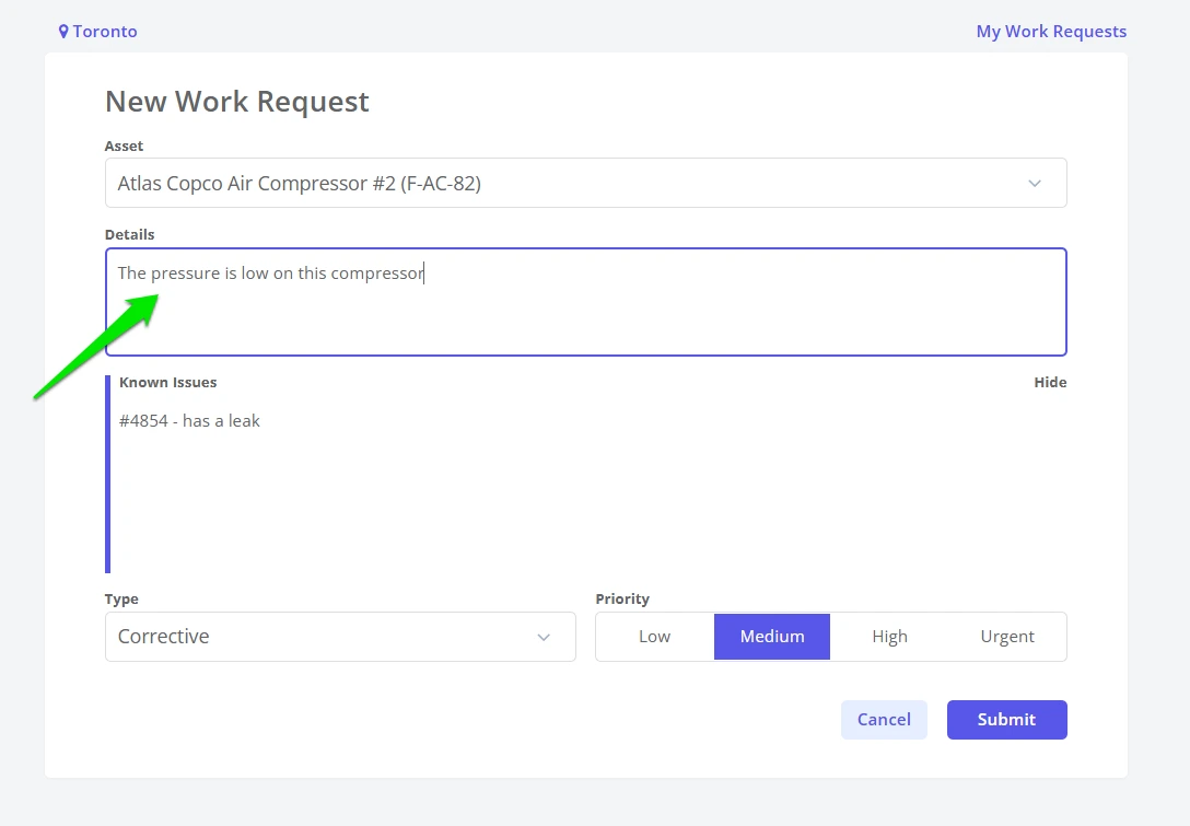 Create a Guest Work Request - 5