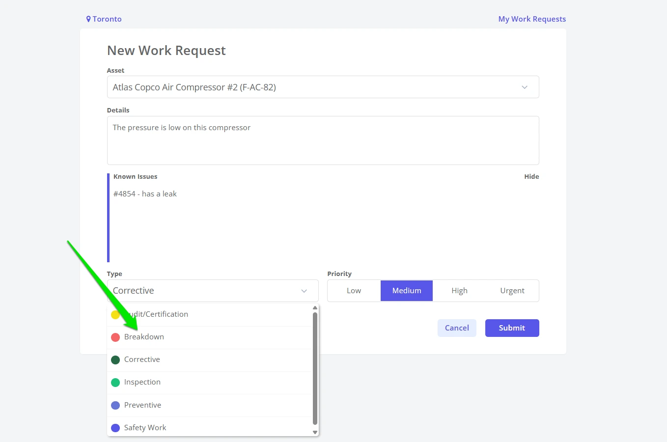 Create a Guest Work Request - 6