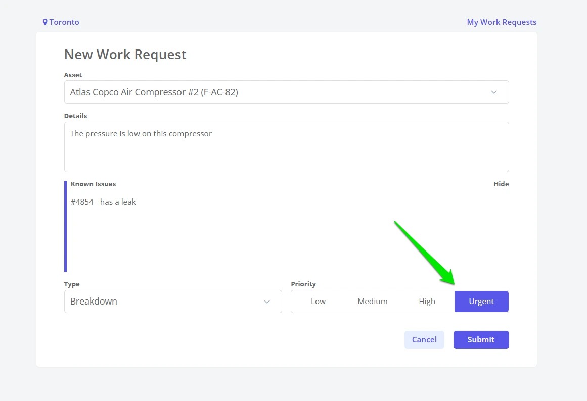 Create a Guest Work Request - 7