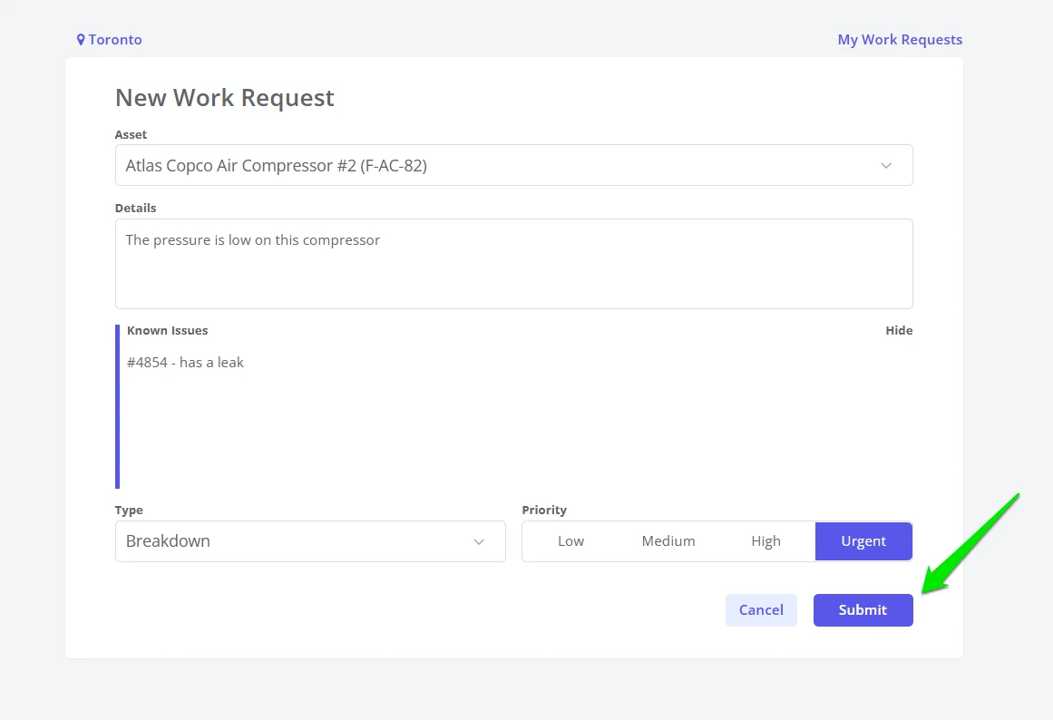 Create a Guest Work Request - 8