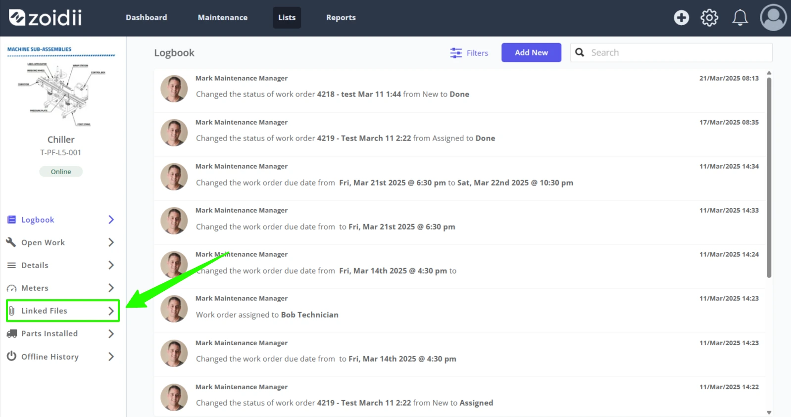 Link a File to an AssetPMWorkorder - 2