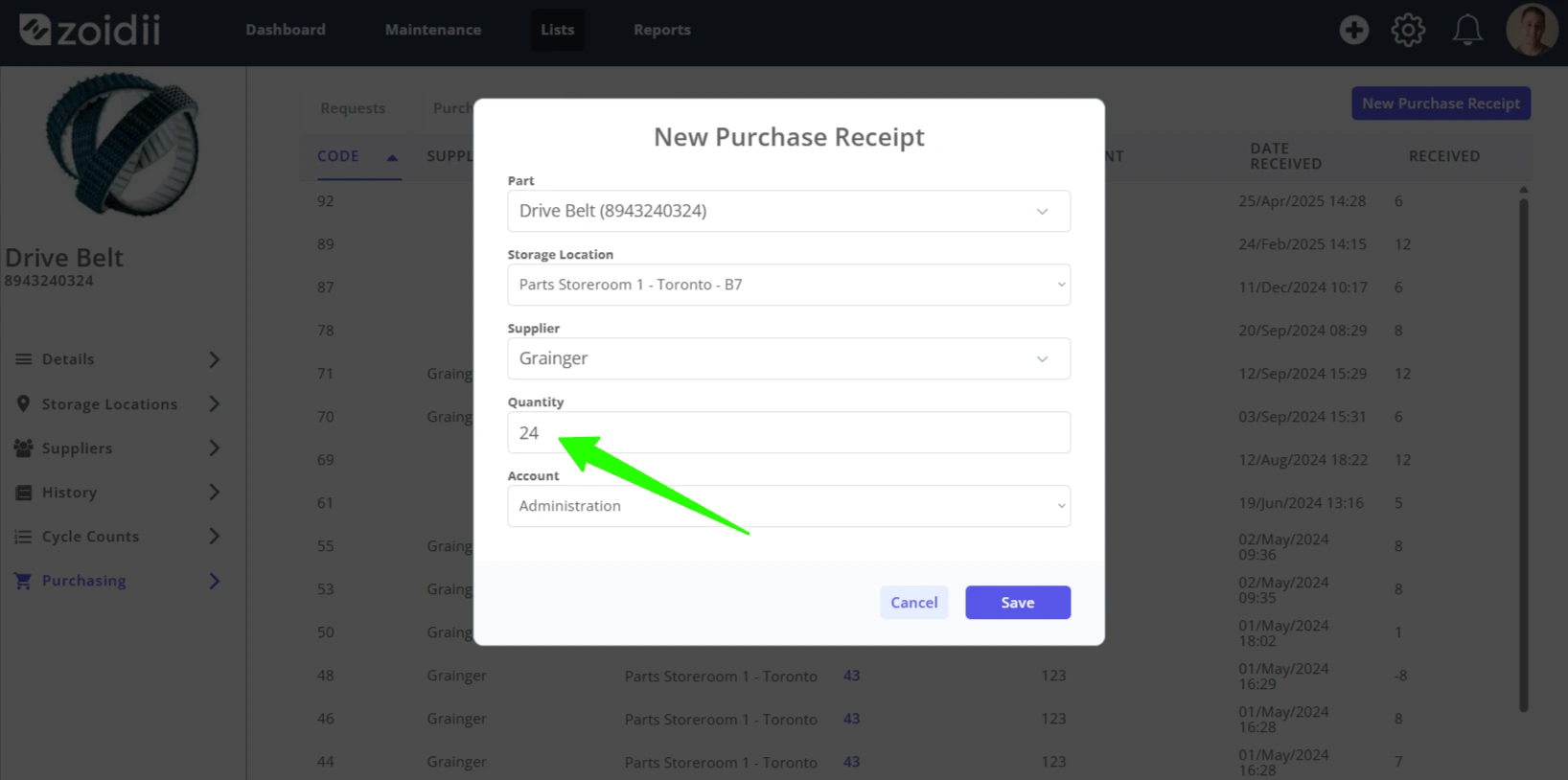 Receive Inventory into Stock - 6