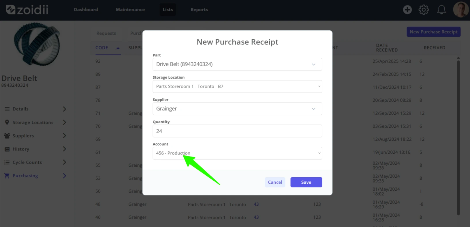 Receive Inventory into Stock - 7