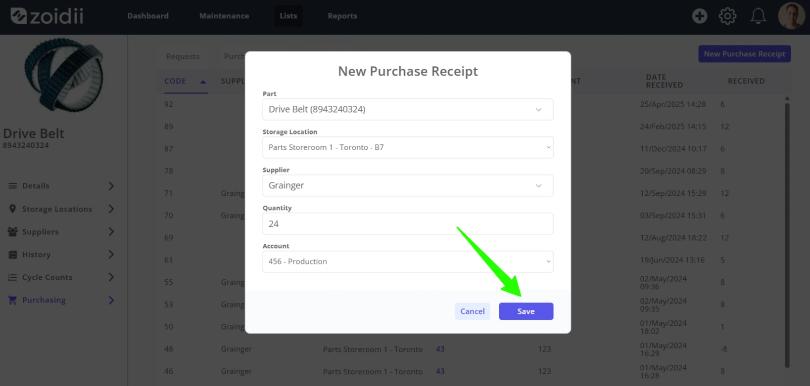 Receive Inventory into Stock - 8