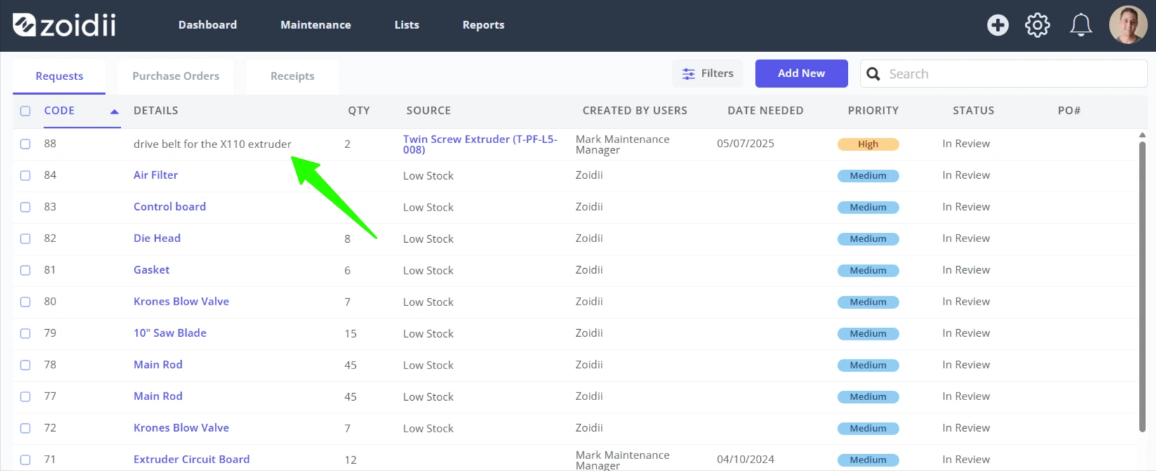 Create a Purchase Request - 13