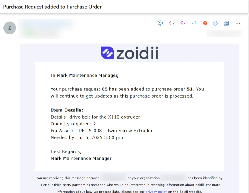Add Purchase Requests to a New PO - 7